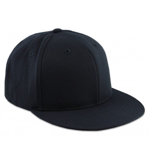 Flexfit Premium Fitted Flat Bill Cap - Dark Navy